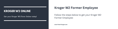 Kroger-W2-Former-Employee