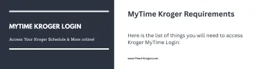 MyTime-Kroger-Login